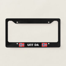 Uff Da ノルウェー プレートフレーム ブラック