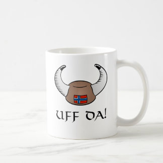 Uff Da! バイキングの帽子 コーヒーマグカップ
