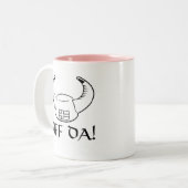 Uff Da! バイキングの帽子 ツートーンマグカップ (正面左)