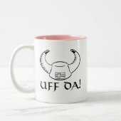 Uff Da! バイキングの帽子 ツートーンマグカップ (左)
