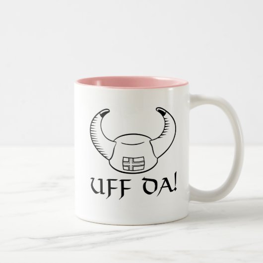 Uff Da! バイキングの帽子 ツートーンマグカップ (右)