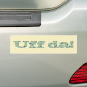 Uff da! バンパーステッカー (車上)