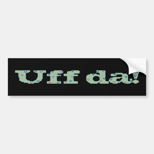 Uff da! バンパーステッカー (正面)