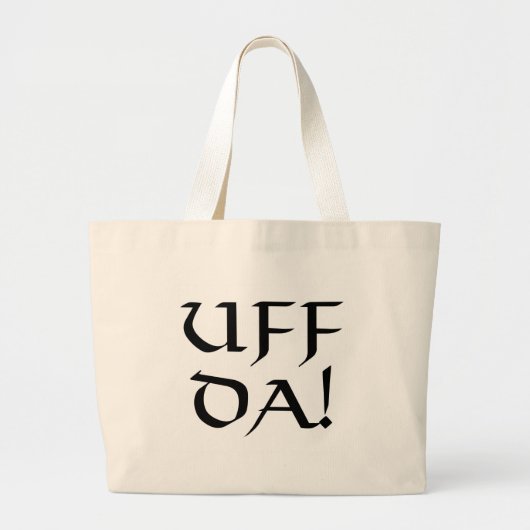 Uff Da! ラージトートバッグ (正面)