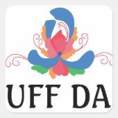 UFF DA 現代のローズペインティング スクエアシール (正面)