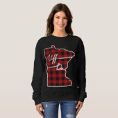 Uff Da Buffalo Plaid Minnesota スウェットシャツ (正面フル)