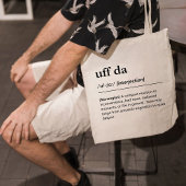 Uff Da Definition Norway Funny Norwegian Gift トートバッグ