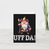 Uff Da Norwegian Quote Scandinavian Viking Gnome  カード (正面)