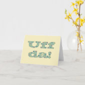 Uff da! Notecard カード (黄色い花)