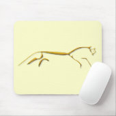 Uffingtonの馬の金ゴールドのmousepad マウスパッド (マウス)