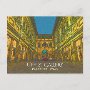 Uffizi Gallery,フィレンツェ,イタリア ポストカード