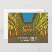 Uffizi Gallery,フィレンツェ,イタリア ポストカード (正面/裏面)