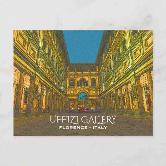Uffizi Gallery,フィレンツェ,イタリア ポストカード (正面)
