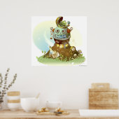 UFOか来ら出てくるカエル ポスター (キッチン)