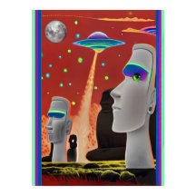 UFOがモアイを動かす