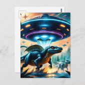 UFOが実信じ際にエイリアンの宇宙であると ポストカード (正面/裏面)