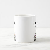 UFOが花を咲かせる コーヒーマグカップ (中央)