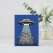 UFOが花を咲かせる ポストカード (スタンド正面)