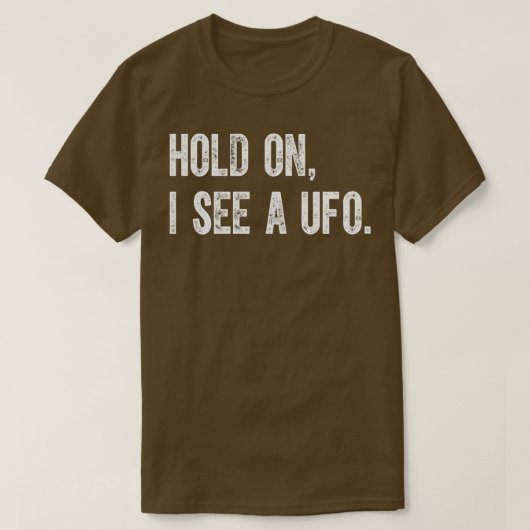 Ufoが見える時を待つ Tシャツ (デザイン正面)