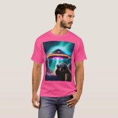 Ufoとのナマケモノのセルフィ Tシャツ (正面フル)