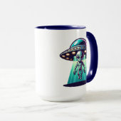 UFOとの愛アートエイリアン マグカップ (正面右)