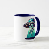 UFOとの愛アートエイリアン マグカップ (正面右)