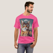 Ufoとの猫の自撮り Tシャツ (正面フル)