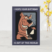 UFOとのScooby-Doo カード (黄色い花)