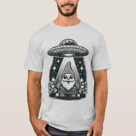 UFOと庭のノーム - 変わった楽しいエイリアンとの遭遇 Tシャツ