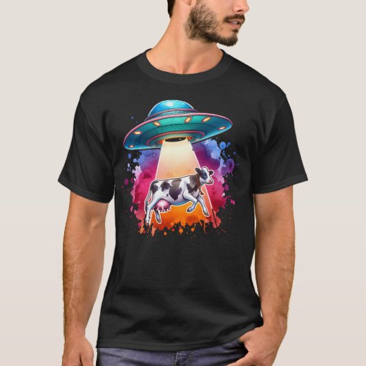 Ufoと牛 Tシャツ (正面)