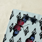 Ufoと蝶 ビーチタオル (インサイチュ)