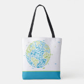 UFOによる世界の侵略、エイリアン、宇宙船 トートバッグ (裏面)