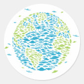 UFOによる世界の侵略、エイリアン、宇宙船 ラウンドシール (正面)