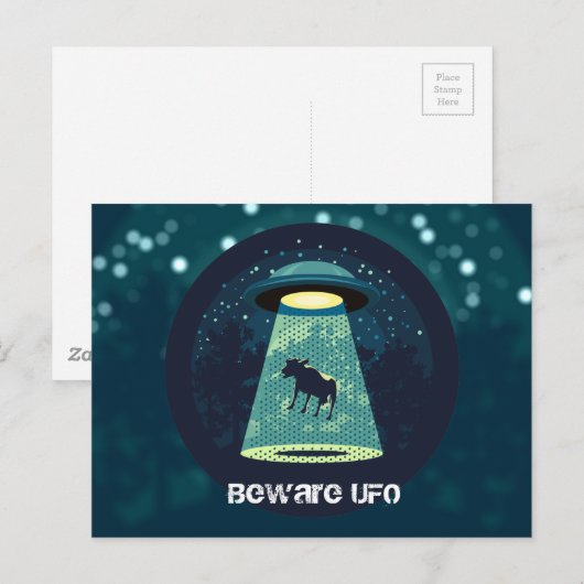 UFOに注意 ポストカード (正面/裏面)