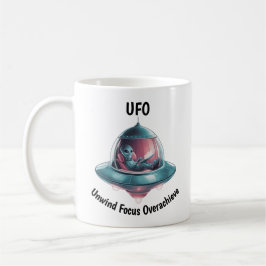 UFOのおもしろいエイリアン コーヒーマグカップ