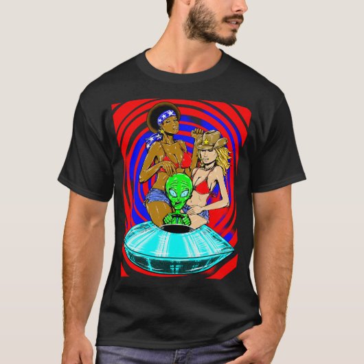 Ufoのエイリアンの赤ちゃん Tシャツ (正面)