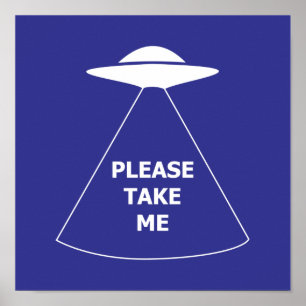 UFOのエイリアン宇宙船を。 ポスター