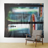 UFOのエイリアン林 タペストリー (インサイチュ(横))