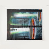 UFOのエイリアン林 タペストリー (正面(横))