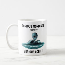 UFOのエイリアン コーヒーマグカップ