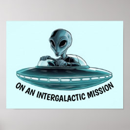 UFOのエイリアン ポスター