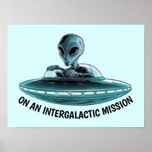 UFOのエイリアン ポスター