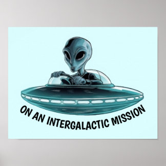 UFOのエイリアン ポスター