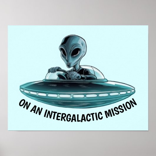 UFOのエイリアン ポスター (正面)