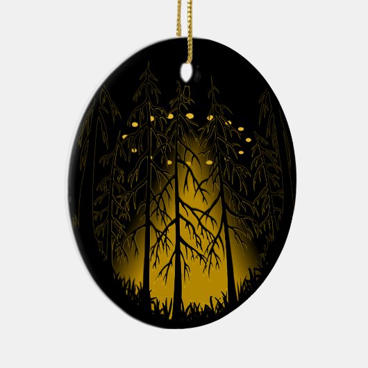 UFOのオーナメントのカッコいいUFOの装飾はギフトをカスタマイズ セラミックオーナメント (右)