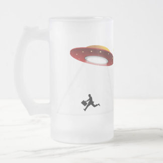 UFOのスタジオのマグ フロストグラスビールジョッキ