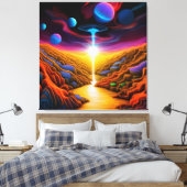 UFOのファンタジー世界 キャンバスプリント (インサイチュ (寝室))