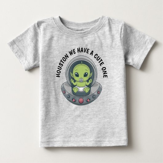 UFOのベビーエイリアン ベビーTシャツ (正面)