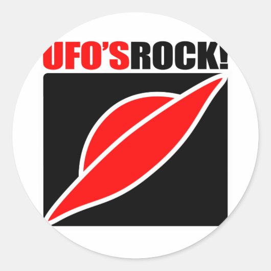 UFOのロック！ ラウンドシール (正面)