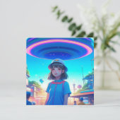 UFOの下の街で活躍するアニメガール (スタンド正面)